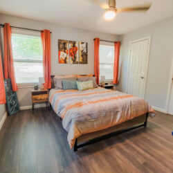King bedroom in 4b2b home in Abilene, TX