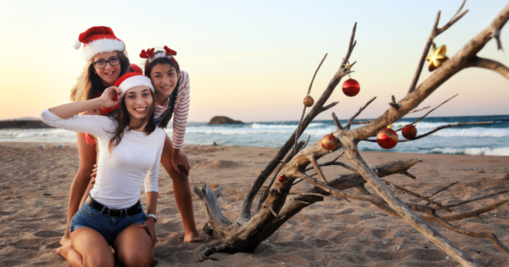 best christmas beach vacations for families - enjoying